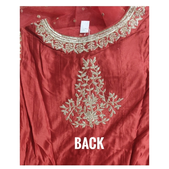 Biba silk anarkali suit set - Picture 5 of 10